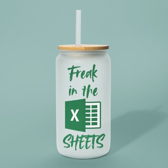 Freak In The Sheets Tumbler, Funny Excel Gift, Spreadsheet Lover Cup, Accountant - Picture 5 of 7
